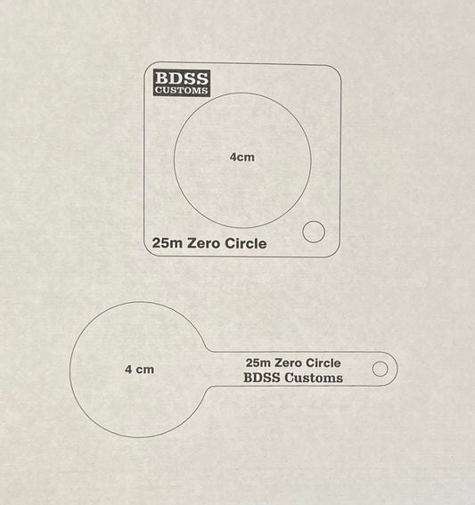 Military 25m Zero Target Circle Gauge